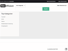 Tablet Screenshot of bau-effizient.de